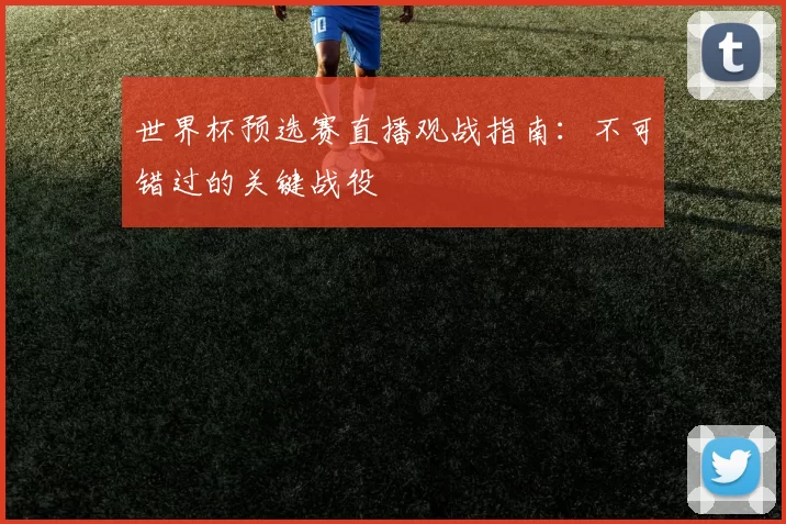 世界杯预选赛直播观战指南:不可错过的关键战役